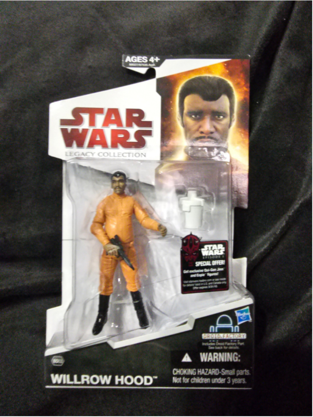 Boys Hasbro Star Wars Willrow Hood Action Figure One Size Orange Black